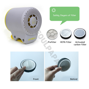 【Airtory】 Portable Air Purifier For Stroller (Gray) | Seoulpapa