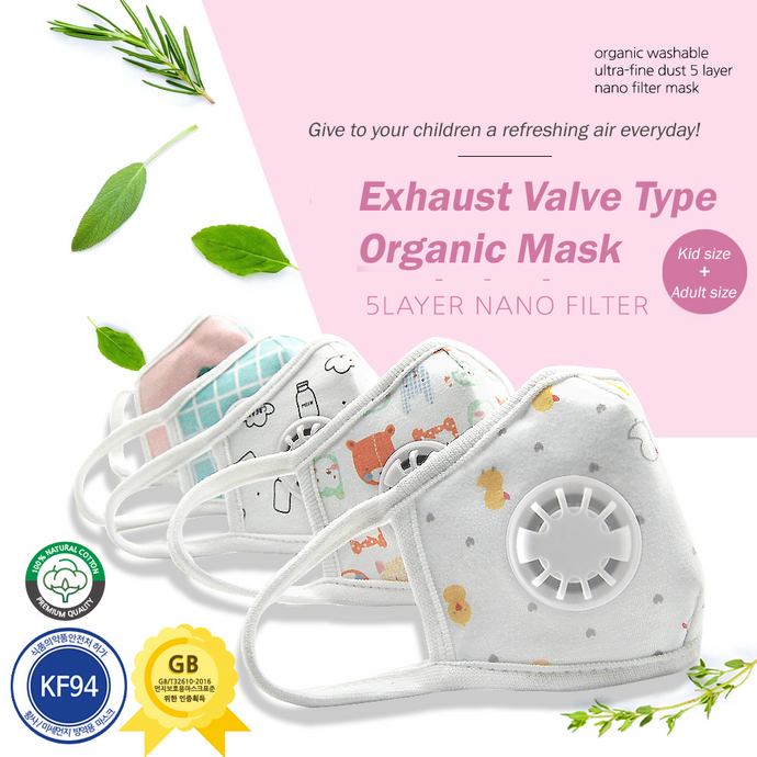 Premium KF 94 Reusable Mask KF94 / 5 filters / Made in Korea | Seoulpapa