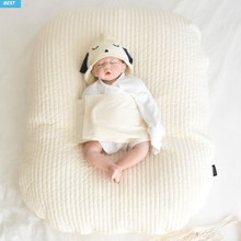 โหลดรูปภาพลงในเครื่องมือใช้ดูของ Gallery [#1003_Transaction completed] J&amp;JENA baby reflux prevention cushion that does not put any strain on the back, natural cotton back (cover + cotton) set, reverse cushion baby bed