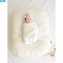 将图片加载到图库查看器，[#1003_交易已完成] J&amp;JENA 不会对背部造成任何压力的婴儿反流预防坐垫、天然棉靠背（套+棉）套装、反向坐垫婴儿床