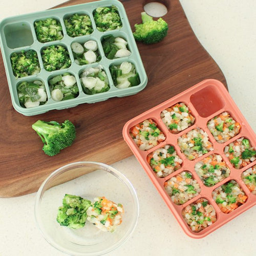 [#1001_Transaction completed] [Hongspapa] Silicone Baby Food Cube Baby Food Preparation Storage Container Ice Cube Tray