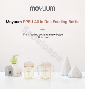 [Moyuum] Bình sữa All In One PPSU Moyuum Chính hãng Hàn Quốc (Set 2pcs) |Seoulpapa