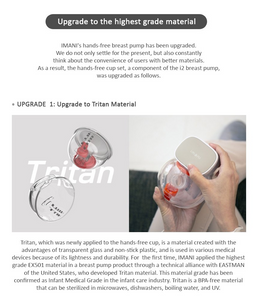 Imani Tritan Breast Milk Collection Hands Free Cup, Single Set, Wearable