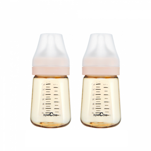 Bình sữa All New Baby PPSU Spectra 160ml set 2 chiếc (Núm size S) màu vàng | Seoulpapa