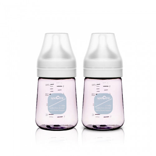 Spectra 全新婴儿奶瓶 PPSU 160ml 蓝黑色 2 件（S 奶嘴）