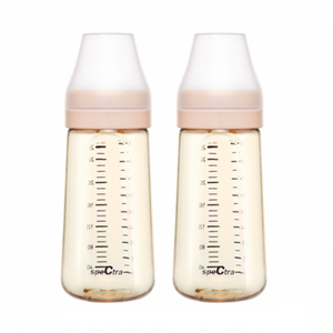 Spectra 全新婴儿奶瓶 PPSU 260ml 黄色 2 件（无奶嘴）