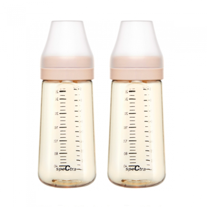 Spectra All New Baby Bottle PPSU 260ml Yellow 2PCS (No Nipple