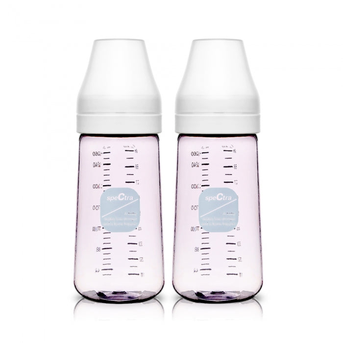 Spectra 全新婴儿奶瓶 PPSU 260ml 蓝黑色 2 件（无奶嘴）
