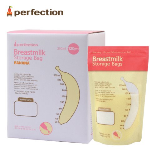 Jaco Perfection Banana breastmilk storage bag 200ml (120pcs) | Seoulpapa