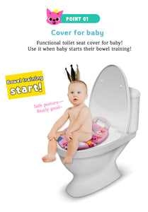[Pinkfong] Lót ngồi toilet cho bé Pinkfong Frozen 2 Nữ hoàng băng giá | Seoulpapa